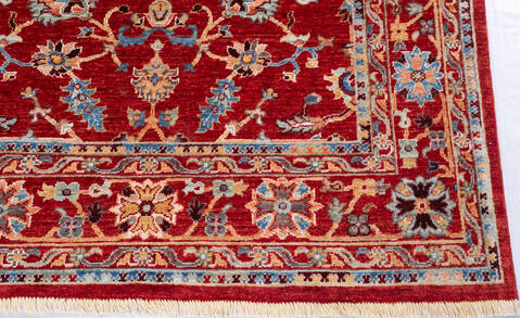 Chobi Red Hand Knotted 410 X 69 Area Rug 700-146060 Image 4