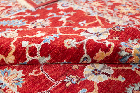 Chobi Red Hand Knotted 410 X 69 Area Rug 700-146060 Image 5