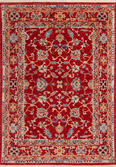 Chobi Red Hand Knotted 410 X 69 Area Rug 700-146060 Image 0