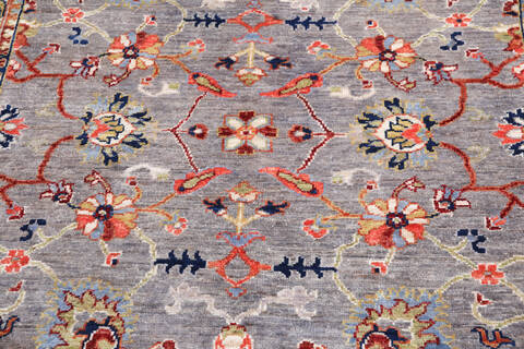 Chobi Grey Hand Knotted 50 X 68 Area Rug 700-146061 Image 3