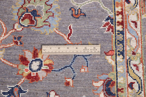 Chobi Grey Hand Knotted 50 X 68 Area Rug 700-146061 Image 6