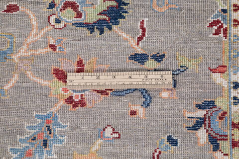 Chobi Grey Hand Knotted 50 X 66 Area Rug 700-146065 Image 6