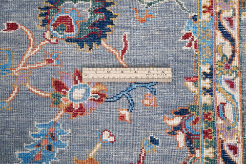 Chobi Blue Hand Knotted 50 X 68 Area Rug 700-146066 Image 6