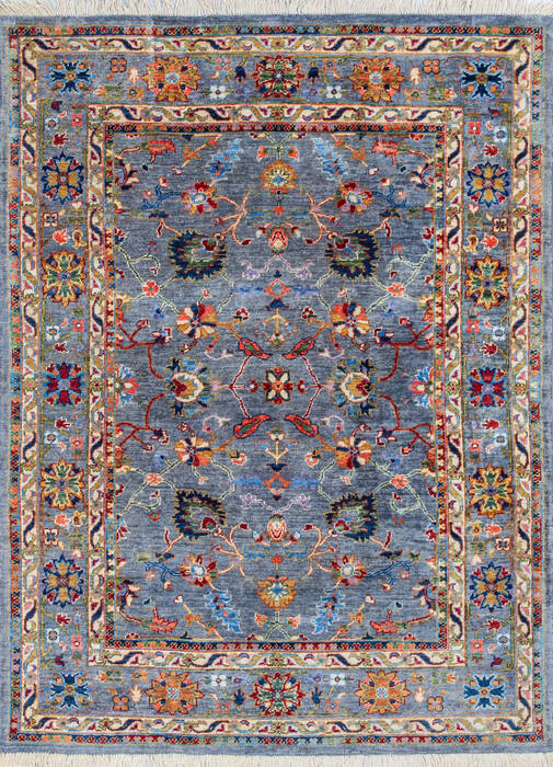 Chobi Blue Hand Knotted 50 X 68 Area Rug 700-146066 Image 0