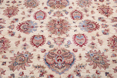 Chobi Beige Hand Knotted 710 X 104 Area Rug 700-146071 Image 3