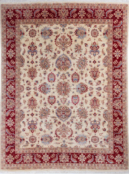 Chobi Beige Hand Knotted 710 X 104 Area Rug 700-146071 Image 0