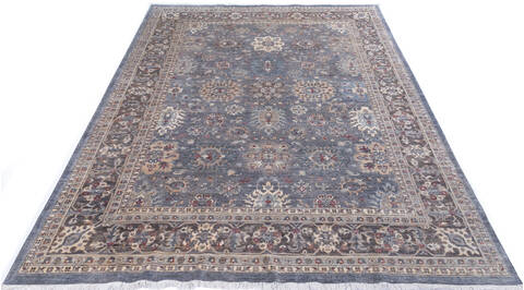 Chobi Grey Hand Knotted 79 X 102 Area Rug 700-146073 Image 1