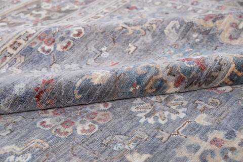 Chobi Grey Hand Knotted 79 X 102 Area Rug 700-146073 Image 5