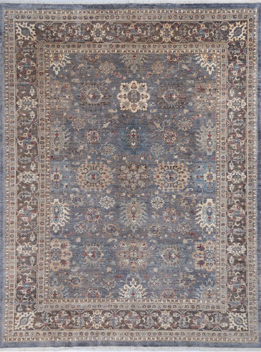 Chobi Grey Hand Knotted 79 X 102 Area Rug 700-146073 Image 0