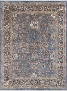 Chobi Grey Hand Knotted 7'9" X 10'2"  Area Rug 700-146073