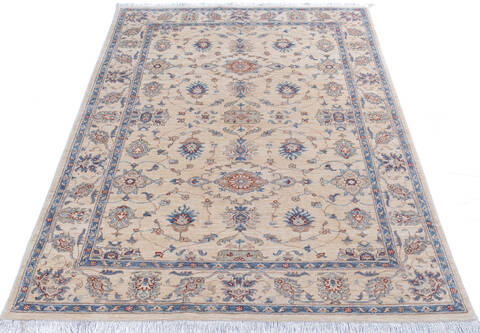 Chobi White Hand Knotted 56 X 80 Area Rug 700-146074 Image 1