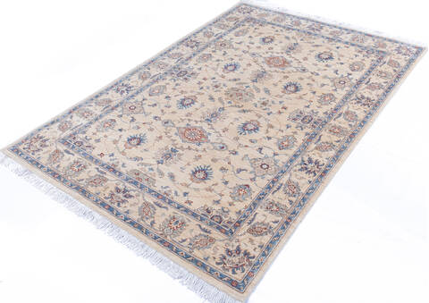 Chobi White Hand Knotted 56 X 80 Area Rug 700-146074 Image 2