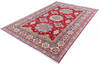 Kazak Red Hand Knotted 59 X 82  Area Rug 700-146077 Thumb 2