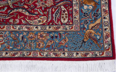 Pak-Persian Red Hand Knotted 41 X 64 Area Rug 700-146080 Image 7