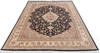 Pak-Persian Black Hand Knotted 80 X 101  Area Rug 700-146081 Thumb 1