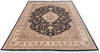 Pak-Persian Black Hand Knotted 80 X 101 Area Rug 700-146081 Thumb 1