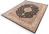 Pak-Persian Black Hand Knotted 80 X 101 Area Rug 700-146081 Thumb 2
