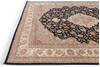 Pak-Persian Black Hand Knotted 80 X 101  Area Rug 700-146081 Thumb 5