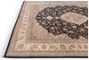 Pak-Persian Black Hand Knotted 80 X 101 Area Rug 700-146081 Thumb 5