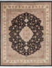 Pak-Persian Black Hand Knotted 80 X 101  Area Rug 700-146081 Thumb 0