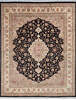 Pak-Persian Black Hand Knotted 80 X 101 Area Rug 700-146081 Thumb 0