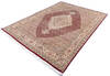 Pak-Persian Red Hand Knotted 79 X 104  Area Rug 700-146083 Thumb 2
