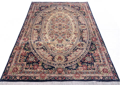 Pak-Persian Black Hand Knotted 60 X 93 Area Rug 700-146084 Image 1