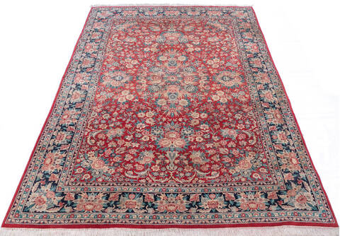 Pak-Persian Red Hand Knotted 61 X 93 Area Rug 700-146085 Image 1