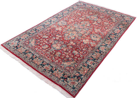 Pak-Persian Red Hand Knotted 61 X 93 Area Rug 700-146085 Image 2
