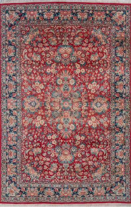Pak-Persian Red Hand Knotted 61 X 93 Area Rug 700-146085 Image 0
