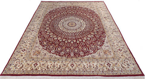 Pak-Persian Red Hand Knotted 711 X 100 Area Rug 700-146086 Image 1