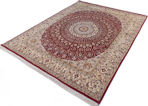 Pak-Persian Red Hand Knotted 711 X 100 Area Rug 700-146086 Image 2