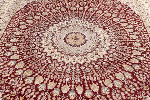 Pak-Persian Red Hand Knotted 711 X 100 Area Rug 700-146086 Image 3