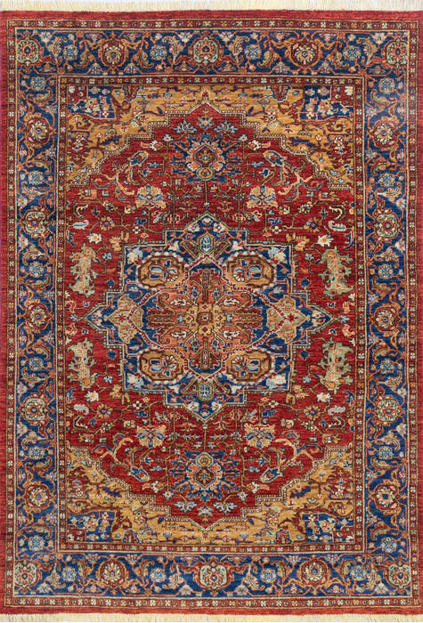 Chobi Red Hand Knotted 58 X 80 Area Rug 700-146089 Image 0