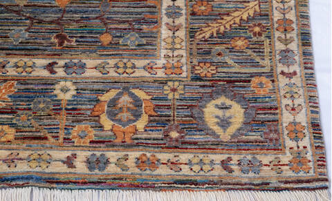 Chobi Grey Hand Knotted 59 X 80 Area Rug 700-146096 Image 3