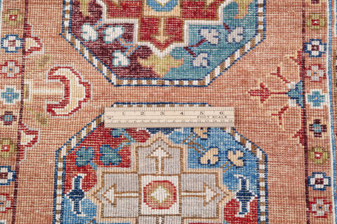 Chobi Orange Runner Hand Knotted 28 X 100 Area Rug 700-146097 Image 6