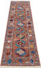 Chobi Orange Runner Hand Knotted 28 X 100  Area Rug 700-146097 Thumb 1