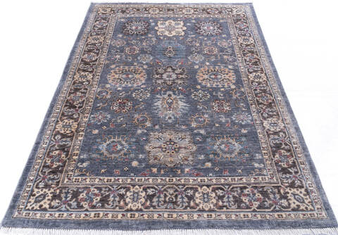 Chobi Grey Hand Knotted 50 X 70 Area Rug 700-146099 Image 1