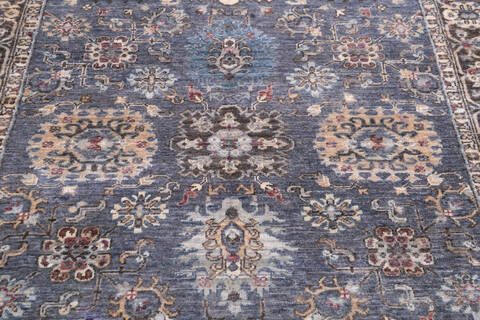 Chobi Grey Hand Knotted 50 X 70 Area Rug 700-146099 Image 3