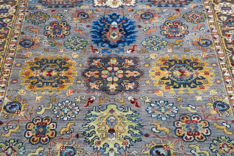 Chobi Grey Hand Knotted 50 X 68 Area Rug 700-146100 Image 3