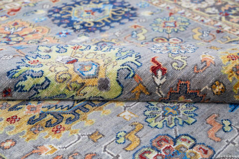 Chobi Grey Hand Knotted 50 X 68 Area Rug 700-146100 Image 6