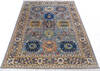 Chobi Grey Hand Knotted 50 X 68 Area Rug 700-146100 Thumb 1