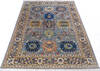 Chobi Grey Hand Knotted 50 X 68  Area Rug 700-146100 Thumb 1