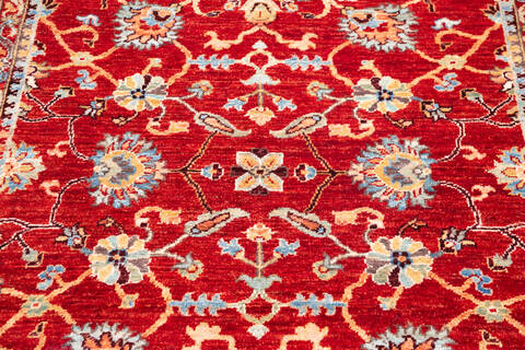 Chobi Red Hand Knotted 50 X 68 Area Rug 700-146102 Image 3
