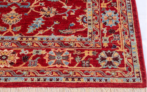 Chobi Red Hand Knotted 50 X 68 Area Rug 700-146102 Image 4