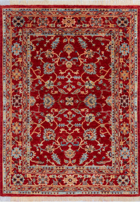 Chobi Red Hand Knotted 50 X 68 Area Rug 700-146102 Image 0