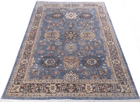 Chobi Grey Hand Knotted 57 X 80 Area Rug 700-146106 Image 1
