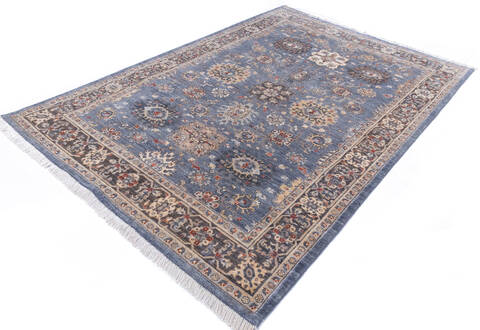 Chobi Grey Hand Knotted 57 X 80 Area Rug 700-146106 Image 2