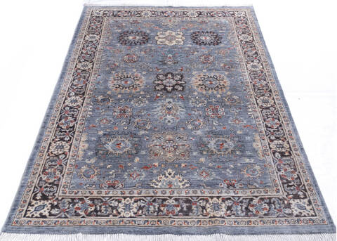 Chobi Grey Hand Knotted 56 X 80 Area Rug 700-146107 Image 1