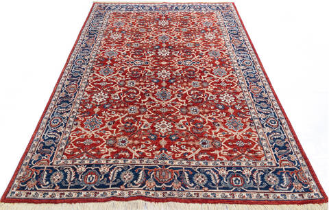 Chobi Red Hand Knotted 57 X 711 Area Rug 700-146108 Image 1